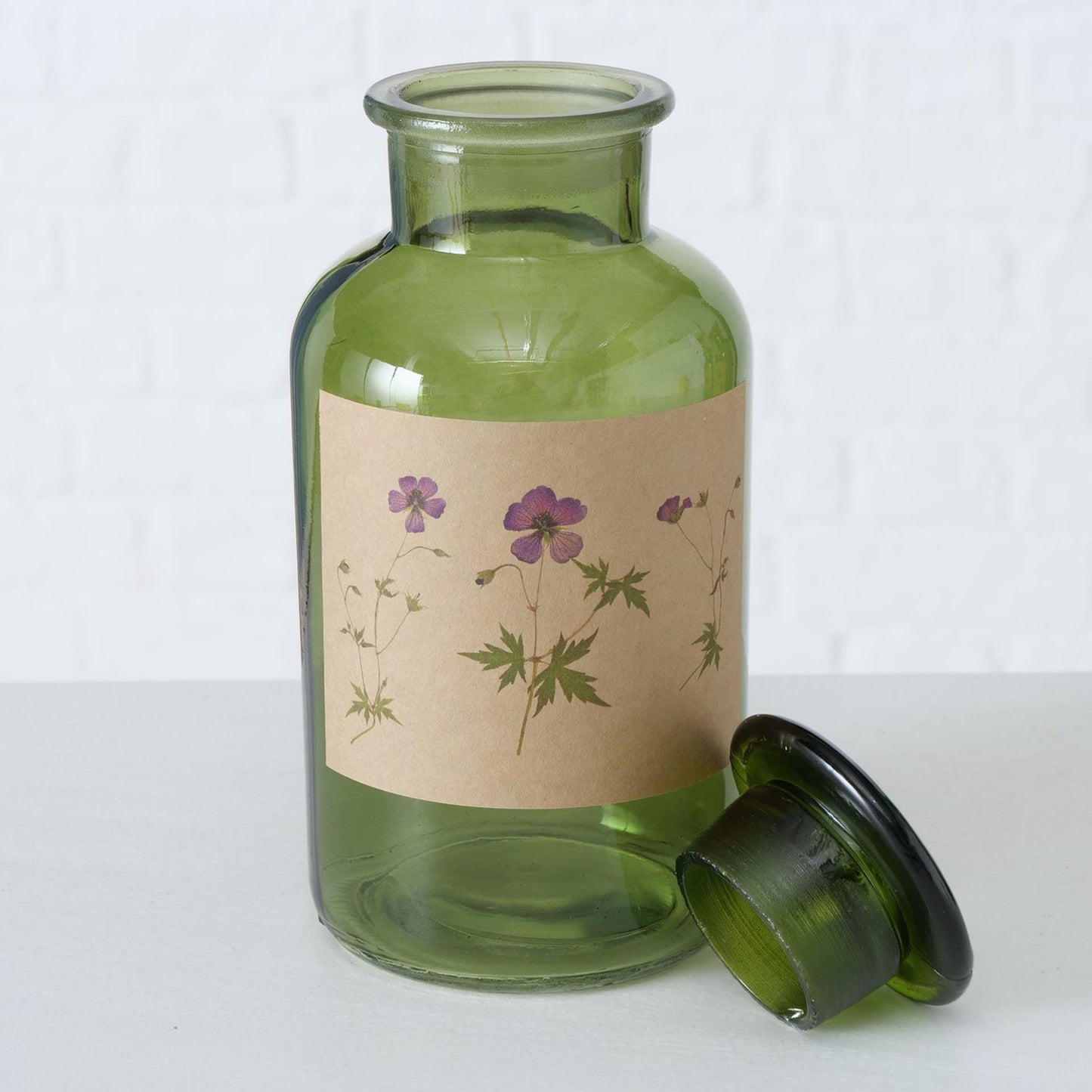 Boltze Hausapothekenflasche Drya ø10xh22cm grün