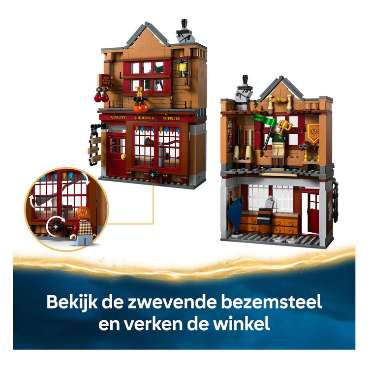LEGO 76452 Harry Potter Zwik Bandage Zwerkbalpaleis und Eisdiele