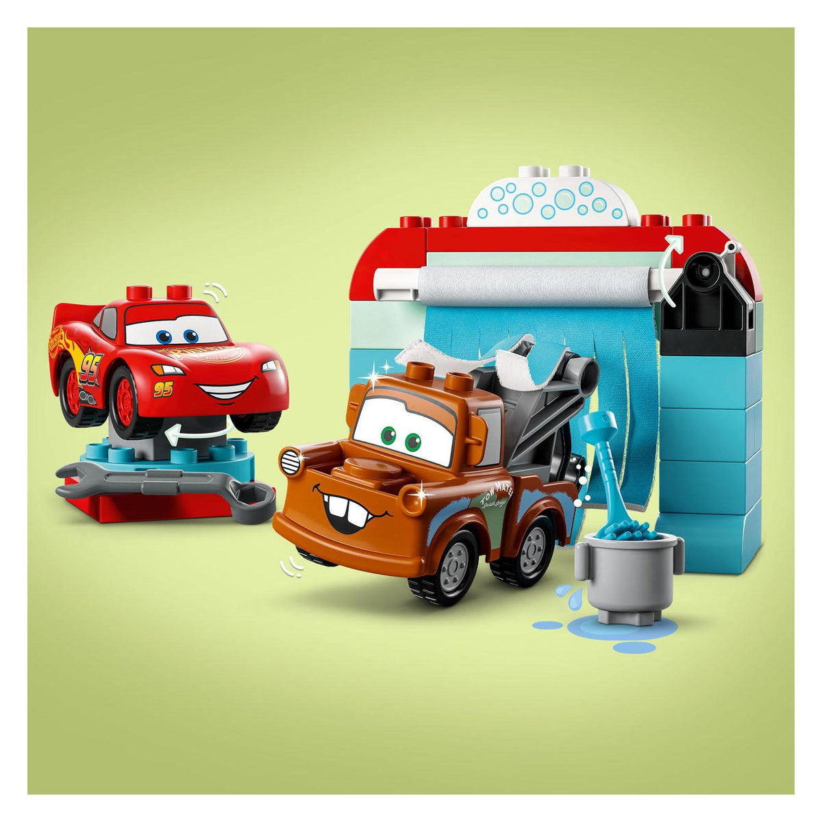 LEGO Duplo Duplo 10996 Disney Liktem McQueen + Takel Washstraat