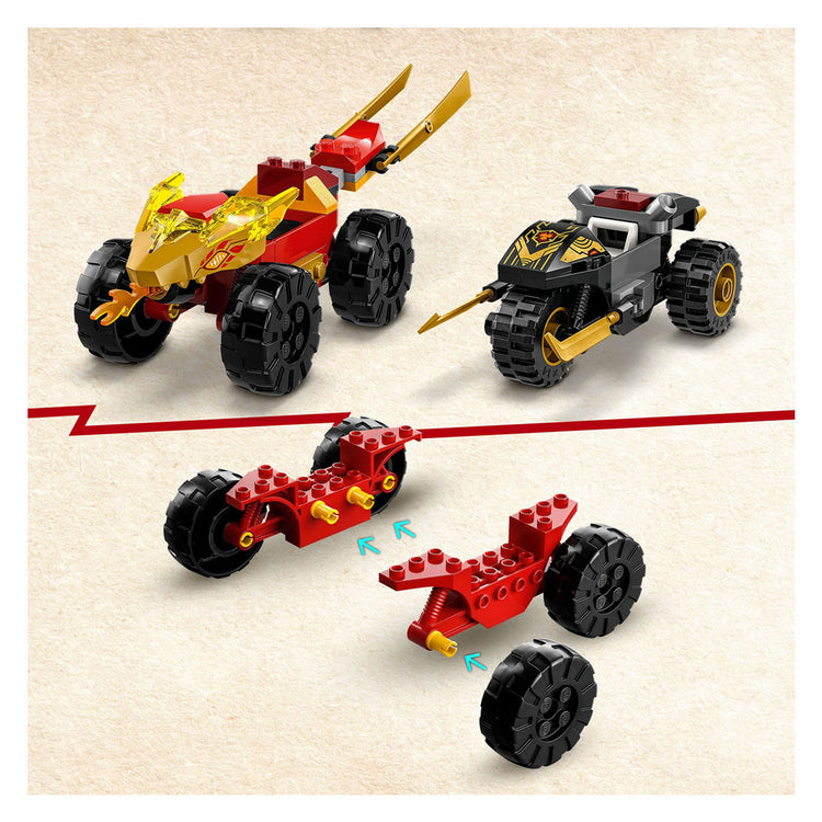 Lego LEGO Ninjago 71789 Kai und Ras' Duell zwischen Auto und Motorrad