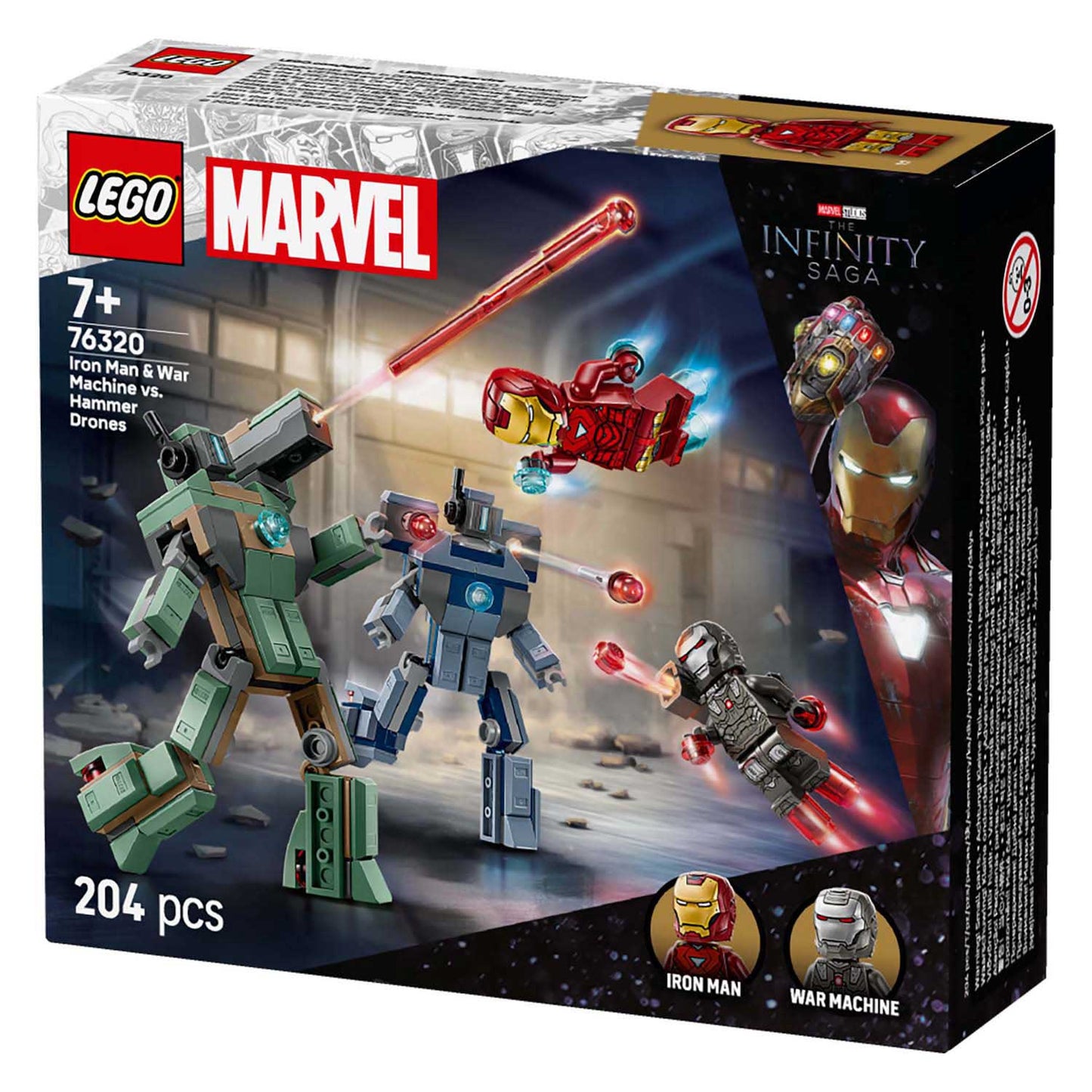 Lego Super Heroes Marvel 76320 Iron Man und War Machine gegen Hammer Spendes