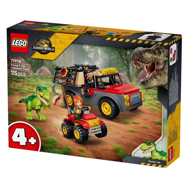 Lego Jurassic World Young T. Rex Transport-LKW Dino-Spielzeug für Kinder ab 4 Jahren 77978