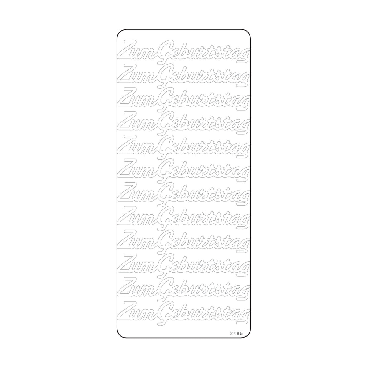 Vaessen creative • Aufkleber 10x23cm 10 Stück Gold bis zum Tragen