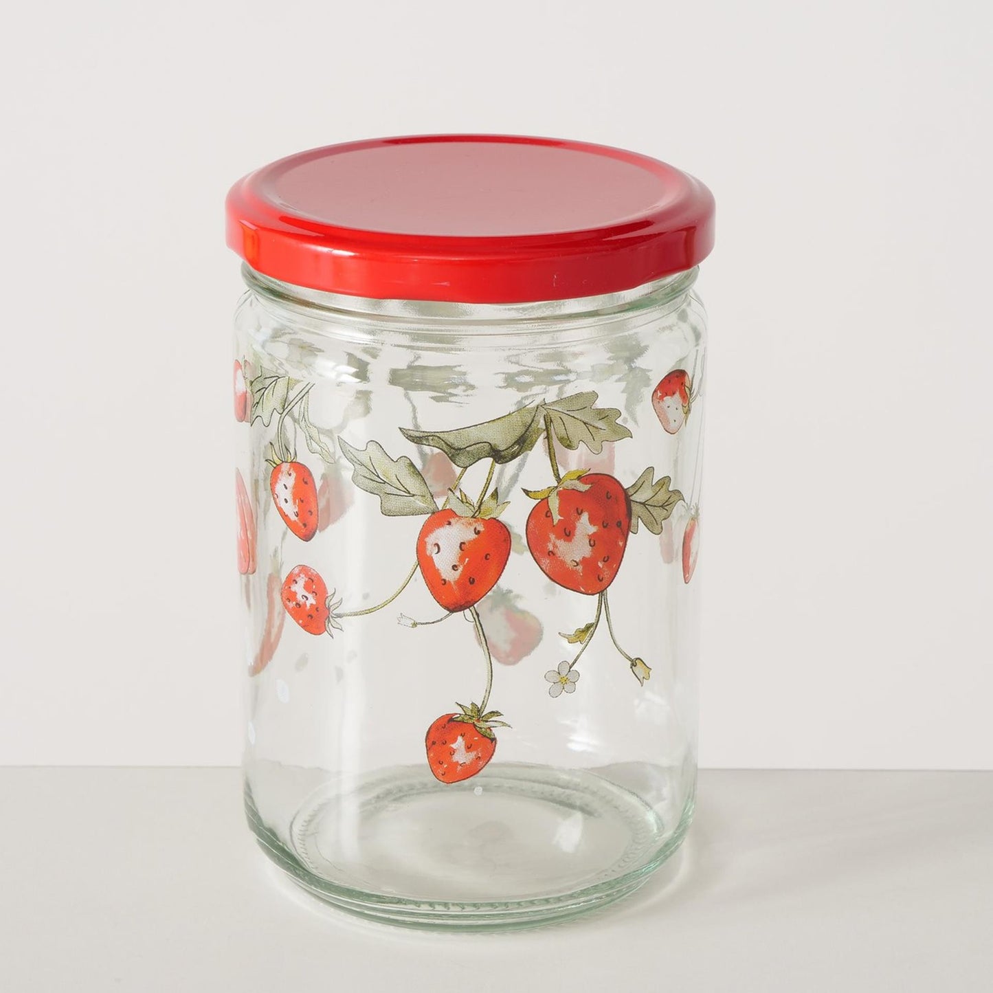 Boltze Home Vorratsglas Erdbeere 500ml Glas