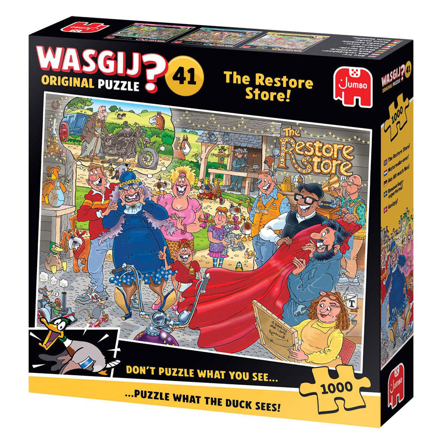 Wasgij Original 41 Puzzle - Motorrad-Makeover, 1000 Teile.