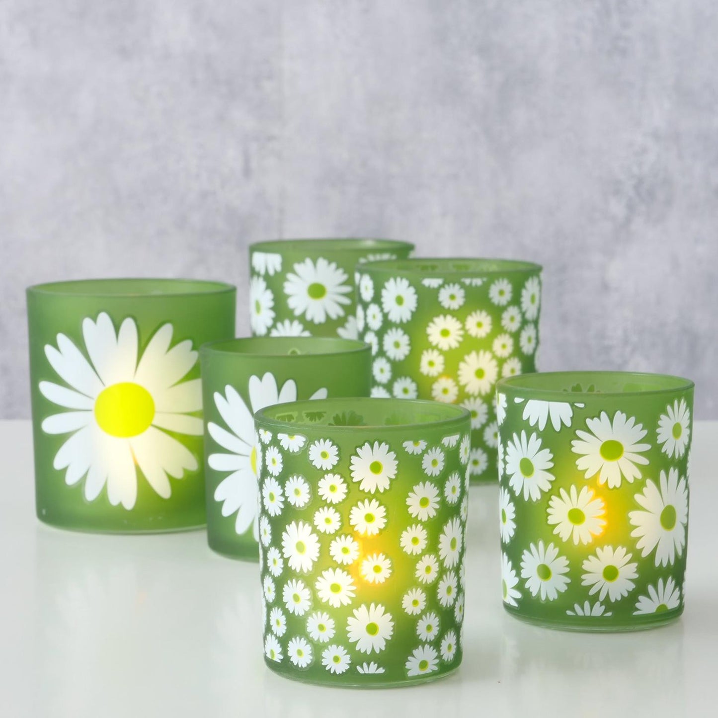 Boltze Home Laterne Gänseblümchen 2-teilig