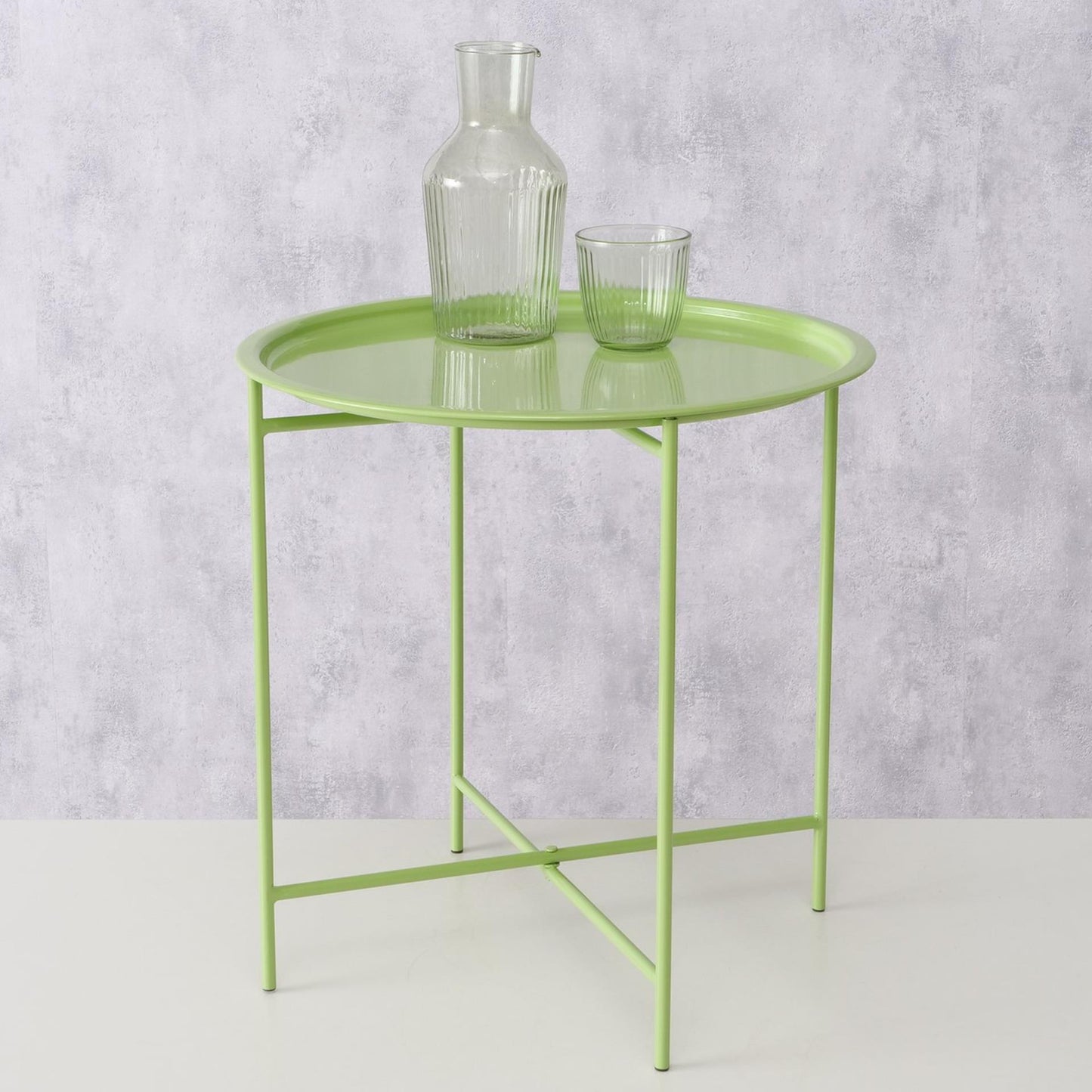 Boltze Home Tabletttisch Metall grün