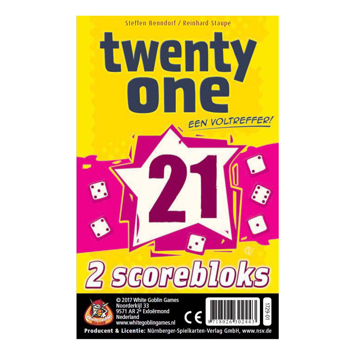White Goblin Games Twenty One 21 Score Blocks Erweiterungsset, 2-tlg.