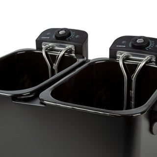 Inventum Fryer Double 2x2,5 Liter schwarz 1800 Watt