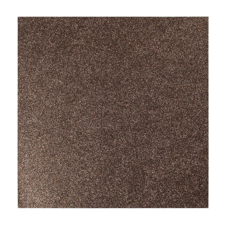 Florence • selbstklebendes Glitzerpapier 270g 30,5cm dunkelbraun 1x
