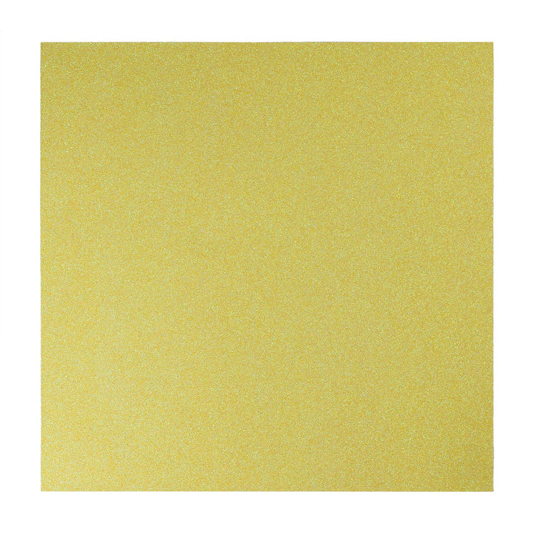 Florence • selbstklebendes Glitzerpapier 270g 30,5cm gelb 1x