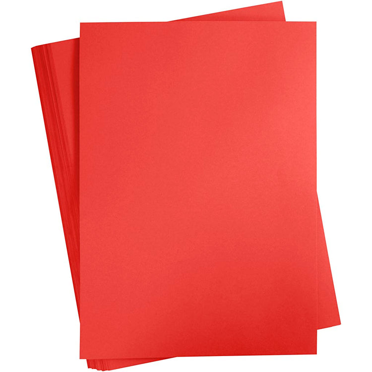 Creativ Company Farbkarton, A2, Blatt 420x594 mm, 180 gr, rot, 100 Blatt 1 Karton