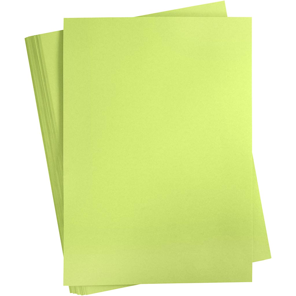 Creativ Company Farbkarton, A2, Blatt 420x594 mm, 180 gr, hellgrün, 100 Blatt 1 Karton