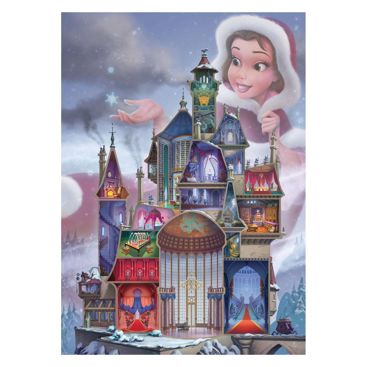 Ravensburger Puzzle Disney Curles - Belle, 1000st.