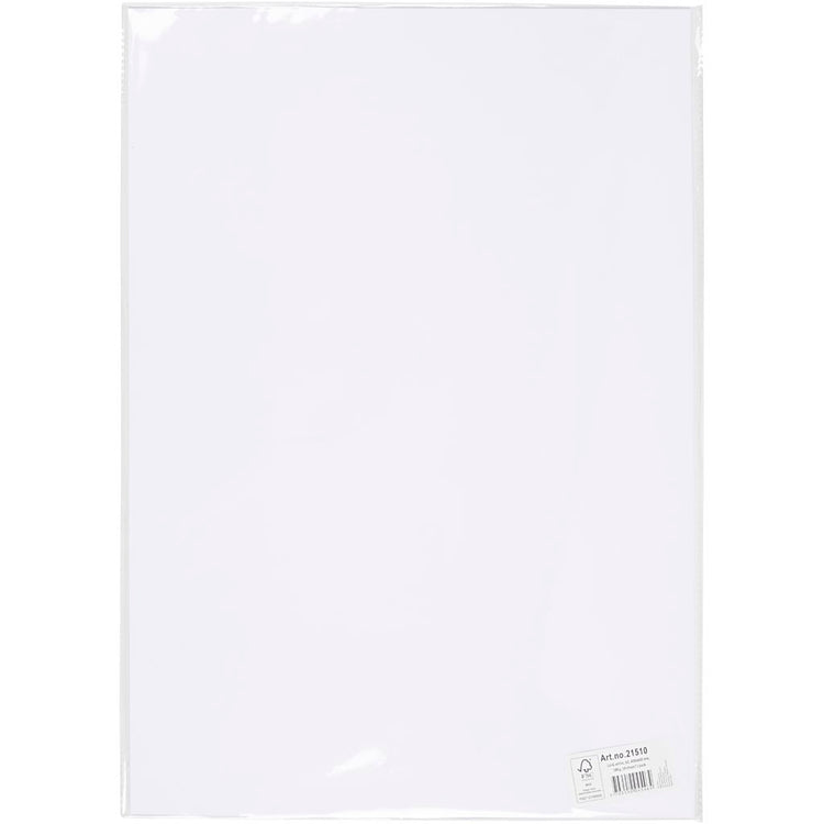 Creativ Company farbiger Karton, A2, Blatt 420 x 594 mm, 180 g, weiß, 10 Blatt 1 Karton