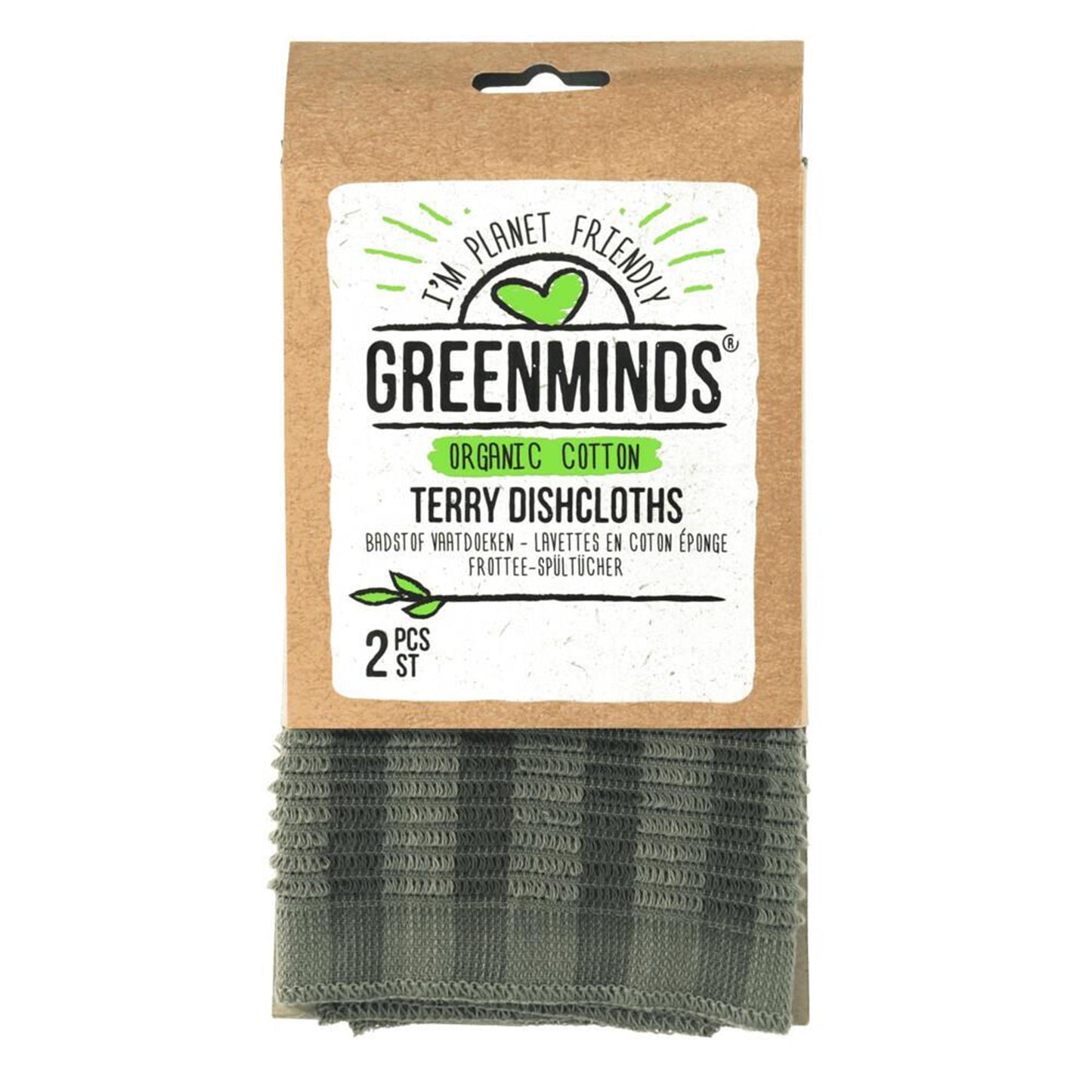 Greenminds Frottee-Geschirrtücher 2 Stk