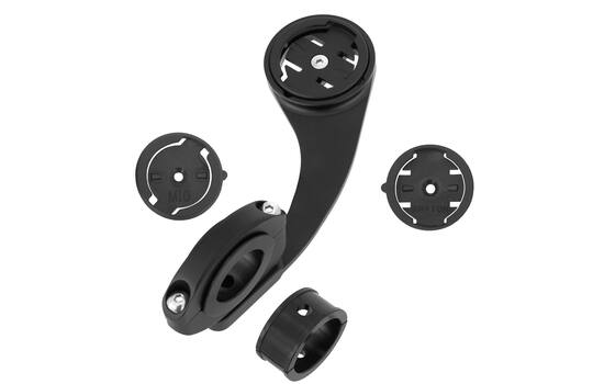 Trivio - Lenkerhalter Garmin Wahoo Bryton ø31,8 mm (+Unterlegscheibe ø25,4 22,2 mm) Aluminium schwarz