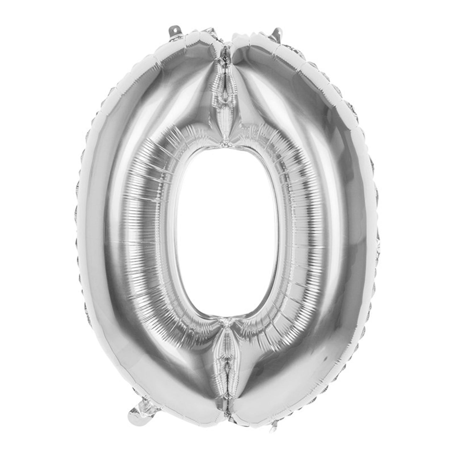 Boland Folienballon Zahl '0' Silber 86cm