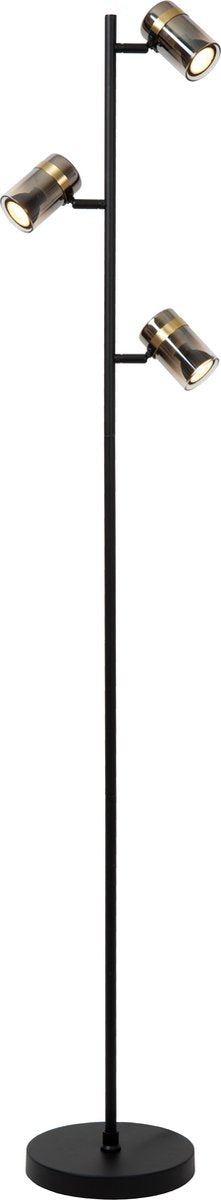 Lucide Upton - Stehleuchte - 3xGU10 - Fumé