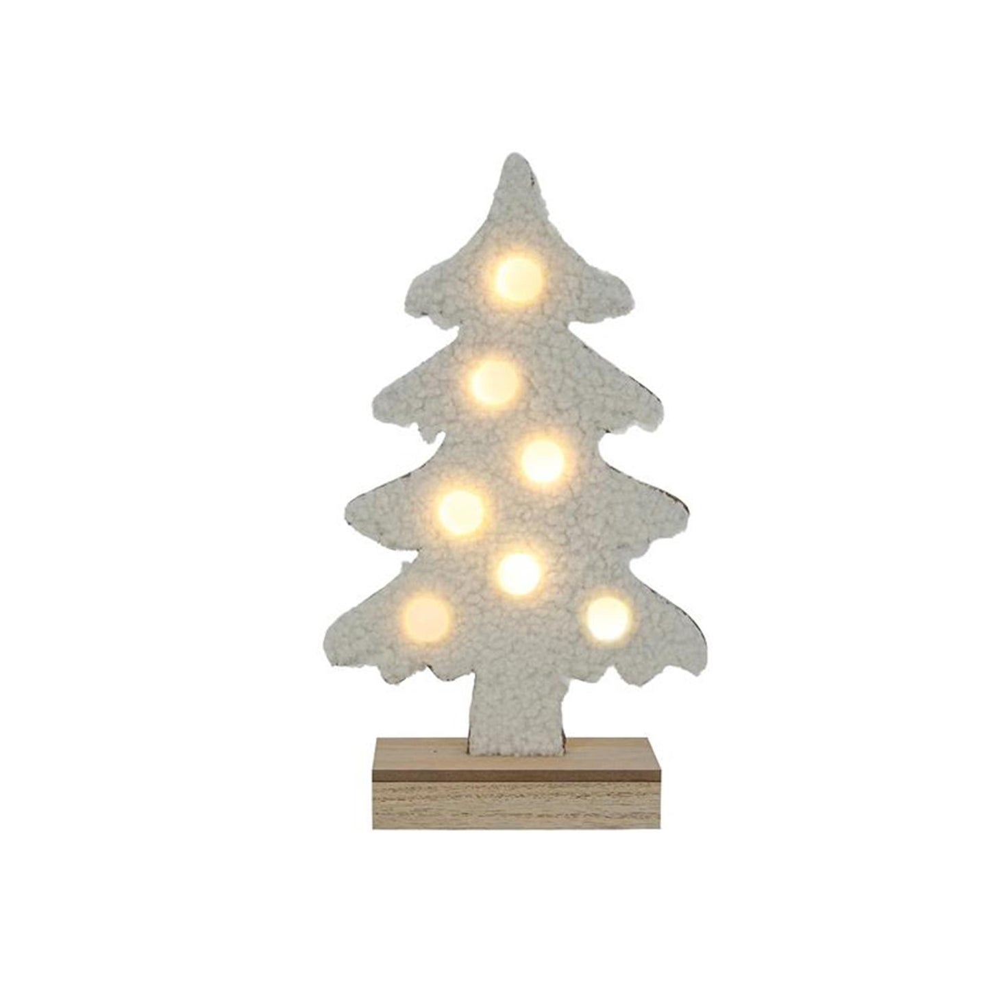 Svenska lebender Weihnachtsbaum Teddy 7xled creme 27cm