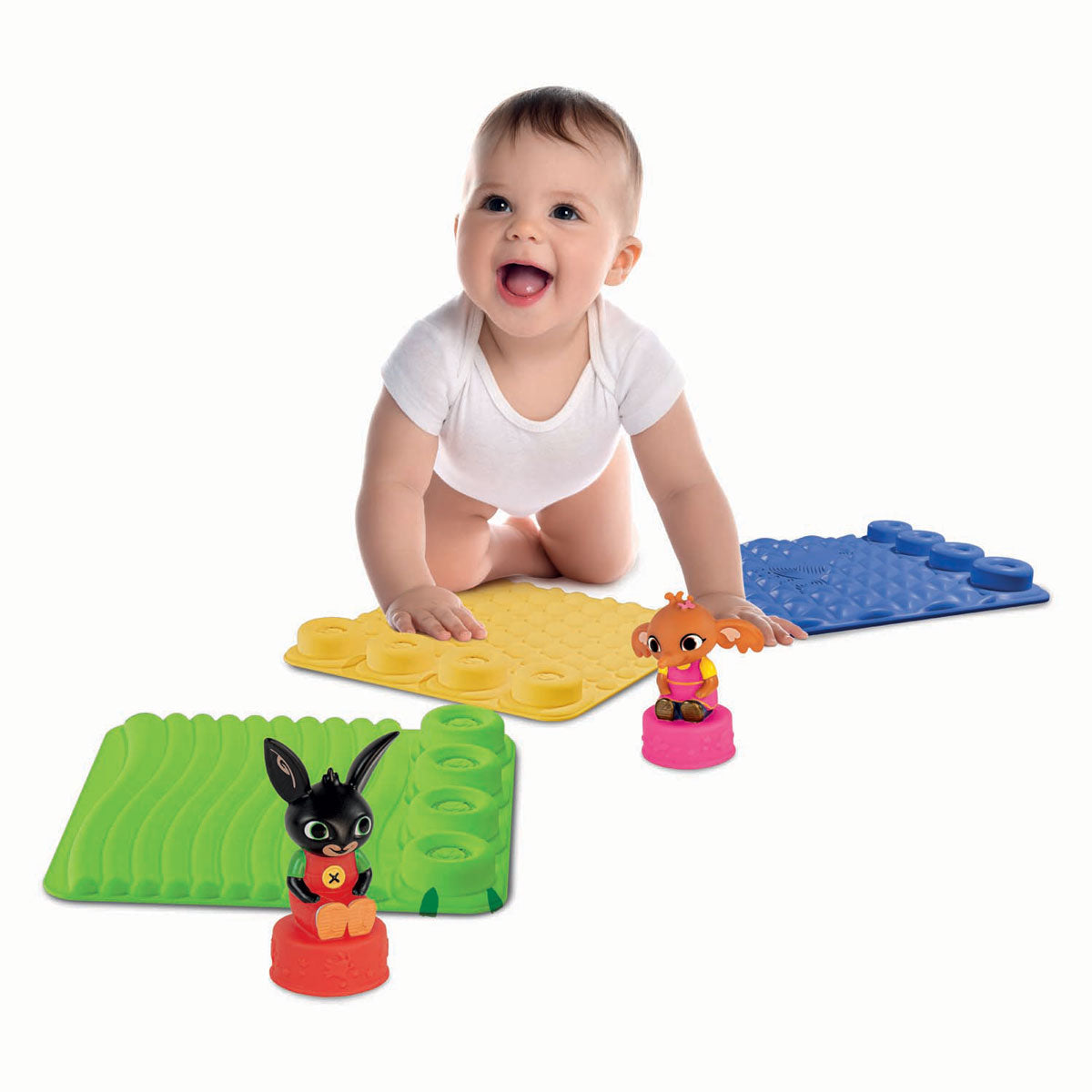 Clementoni Baby - Sensorische Spielmatte mit Spielfiguren, 6dlg.