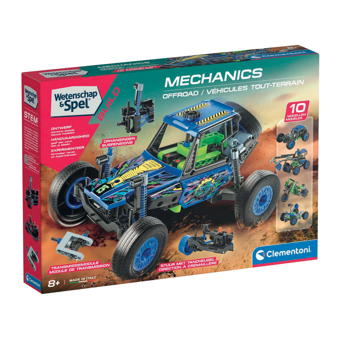 Clementoni Science and Spel - Mechanik außerhalb von Road Bouwset, 10 Modelle
