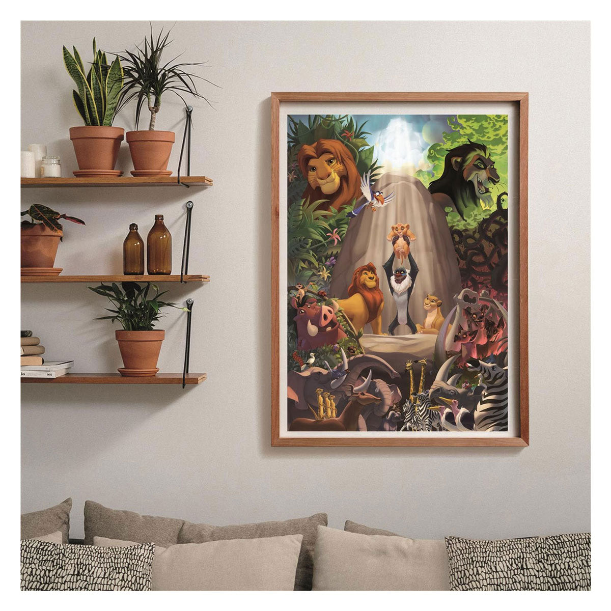 Clementoni-Puzzle - Der König der Löwen - 1000 Teile - inklusive Poster