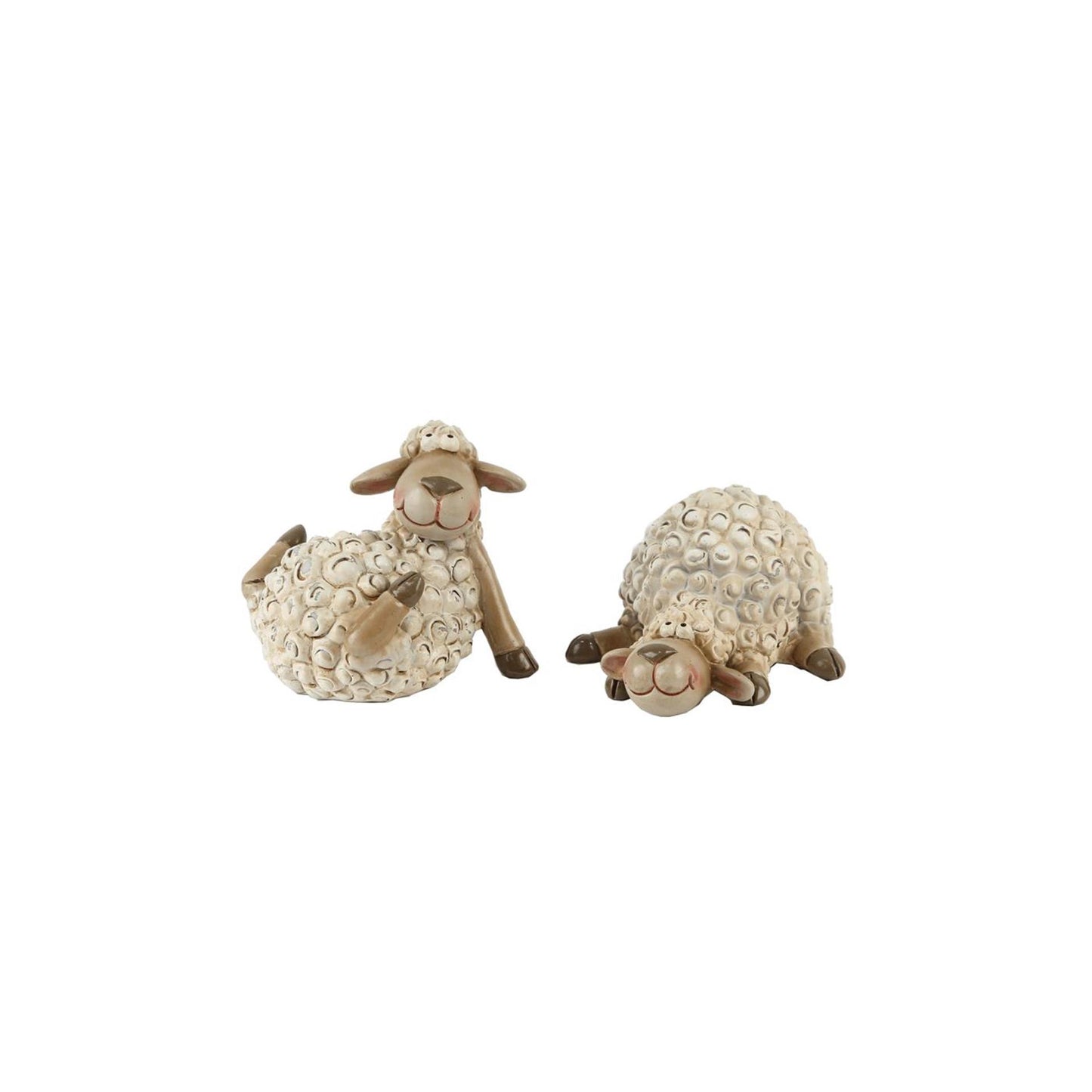 Figur Schaf beige klein 14x11,5x7,5cm
