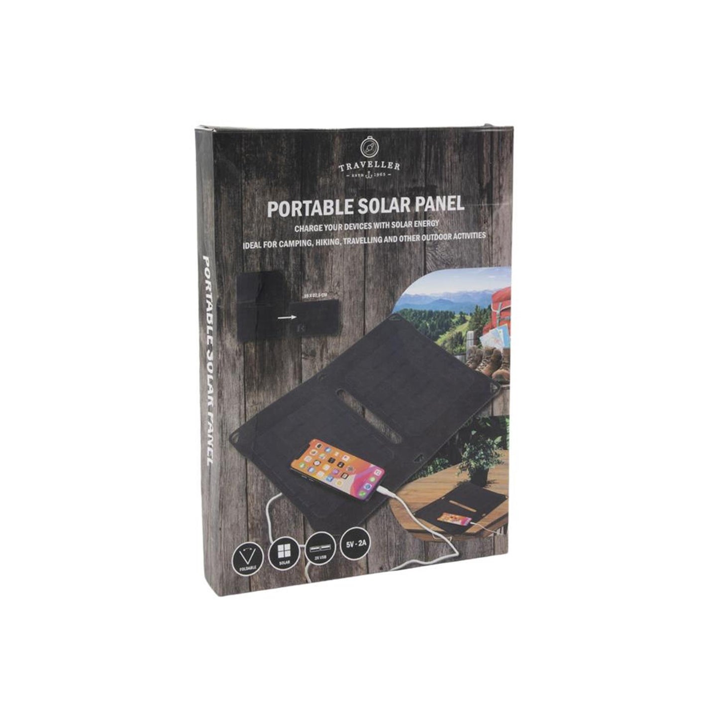 Svenska Living tragbares Solarpanel mit 2x USB