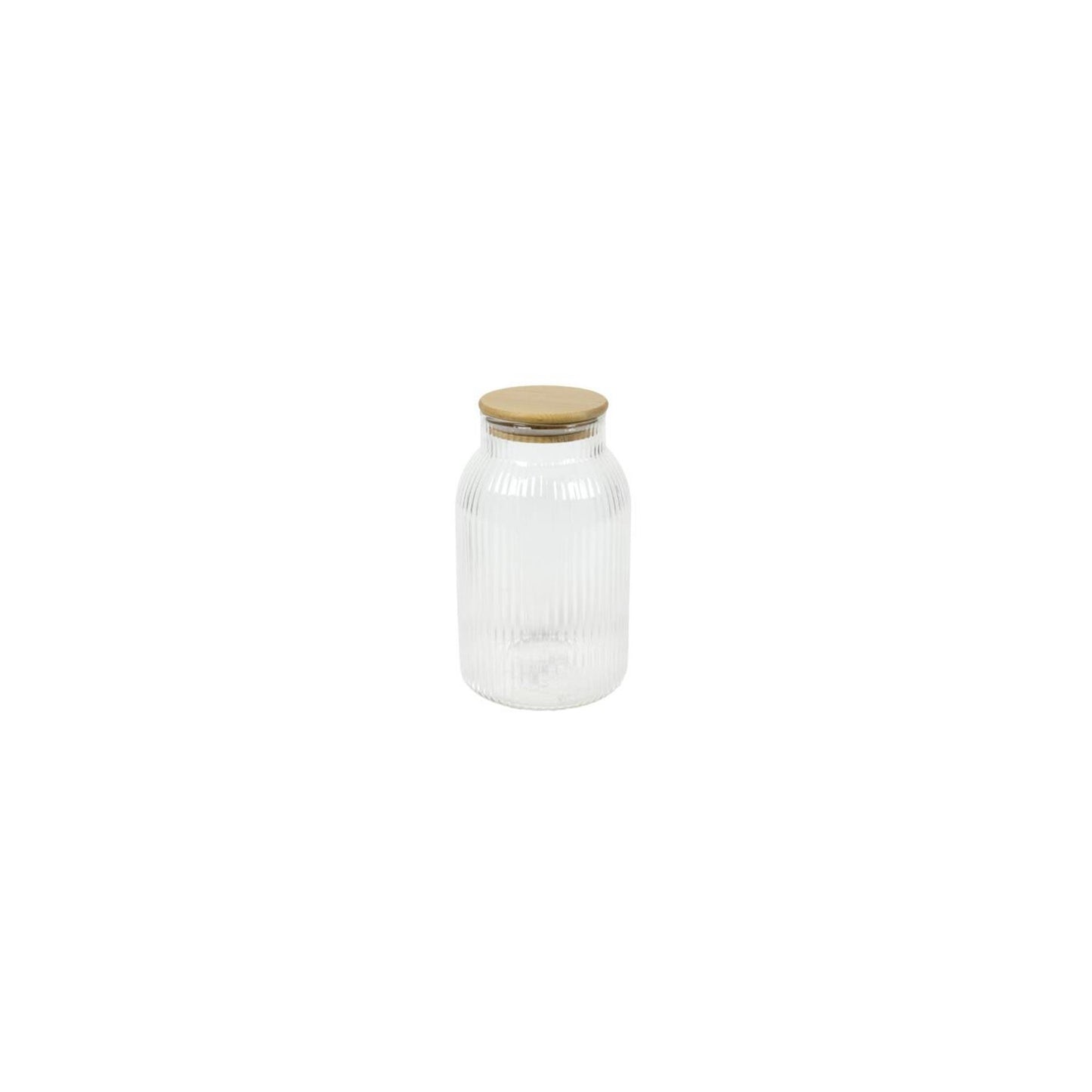 Vorratsglas Lines Glas Bambus H20,5cm