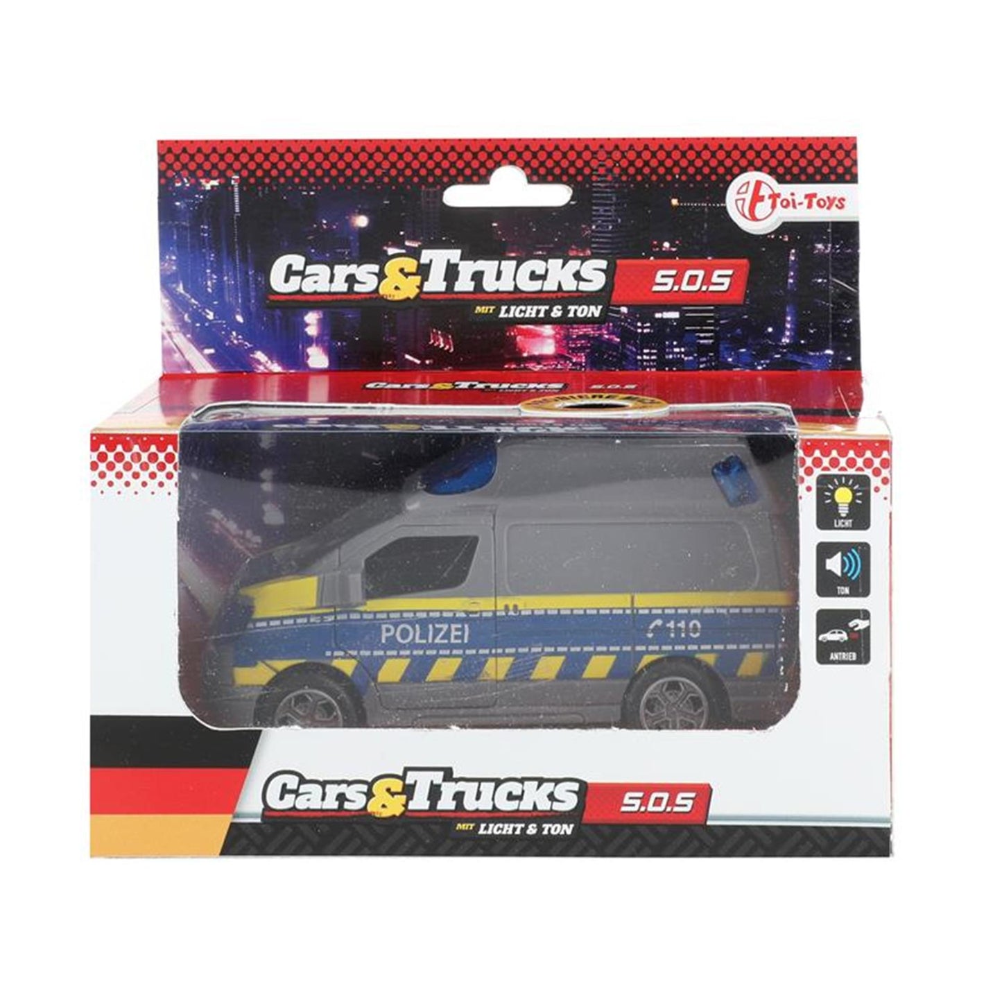 Cars Trucks Friction Police Van (DE) mit Licht und Klang