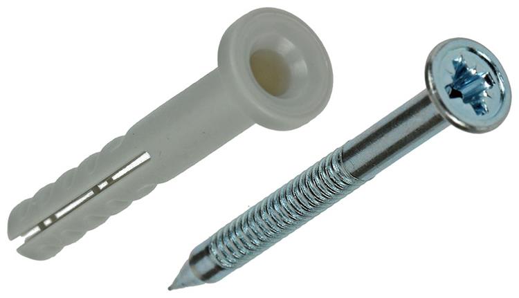 Celo 1015389 – 20 Nylon-Nageldübel NP 502658 5 x 35 mm | 5 Stück