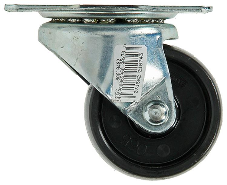 Mack by tente 1013185 – Nylon-Schwenkrad-Gleitlagerplatte 65 mm | 4 Stück