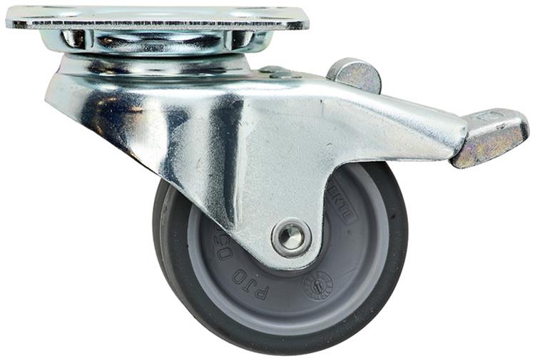 Mack by tente 1014735 – Doppelschwenkrad 50 mm auf Platte mit Bremse | 8 Stück