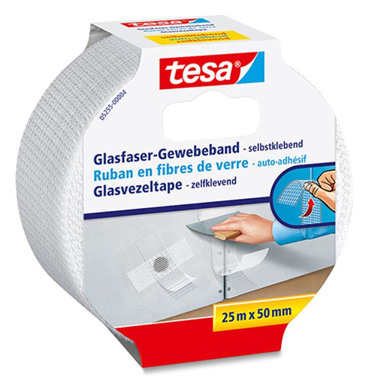 Tesa 1001730 - Glasfaserband 25mx50mm | 6 Stück