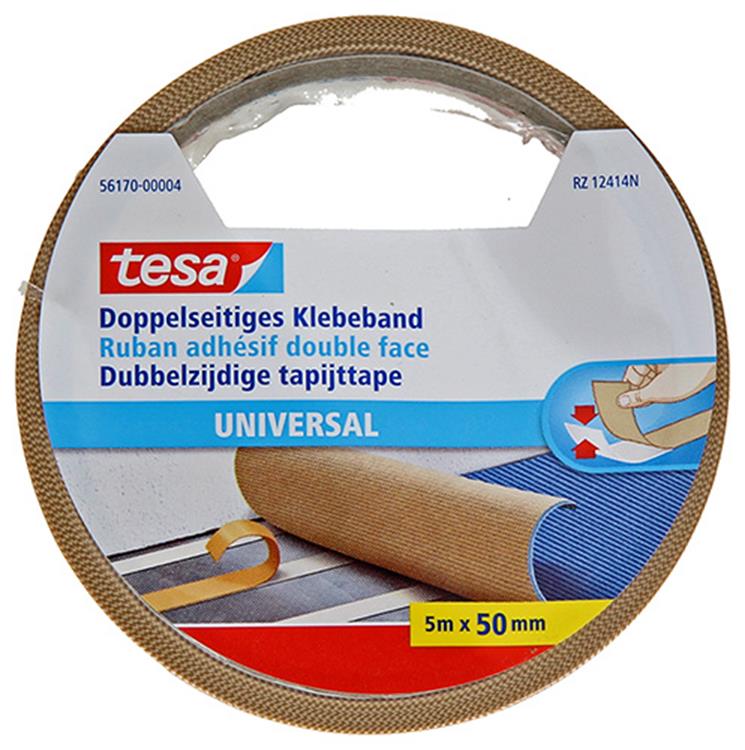 Tesa 1054493 - carpet tape universal 5m x 50mm | 6 Stück