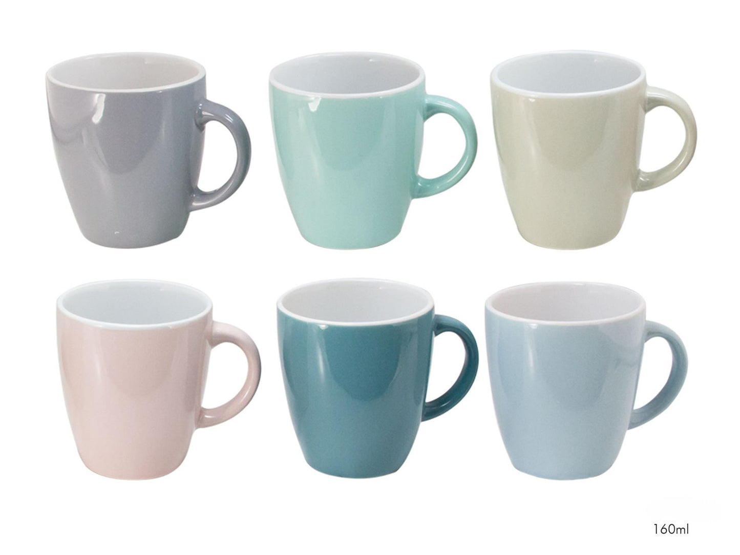 Svenska Living Senseo Becher 160ml 6 Farben uni 6 Stück