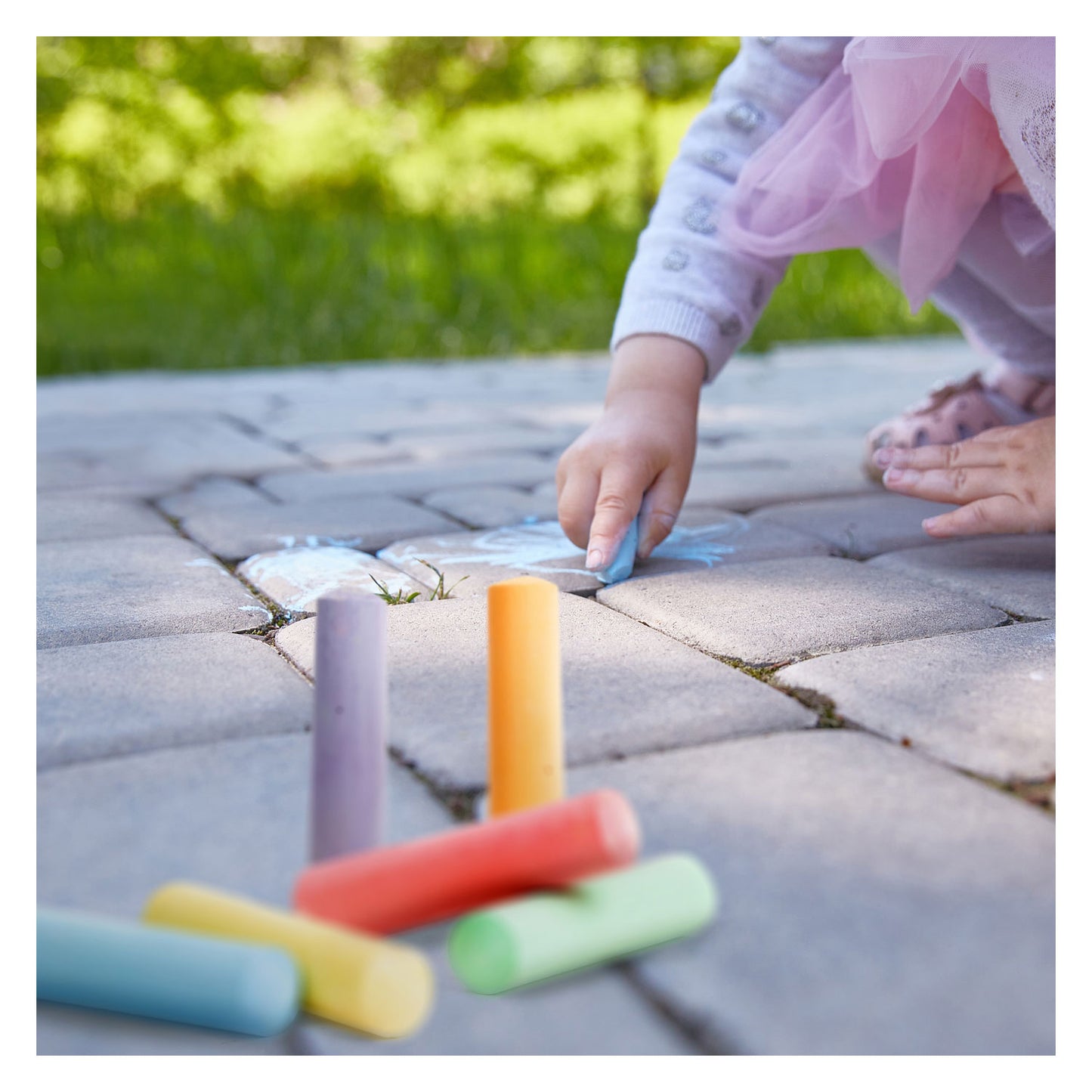 World of Dinosaur's Sidewalk Chalk mit Vorlagen, 10dlg.