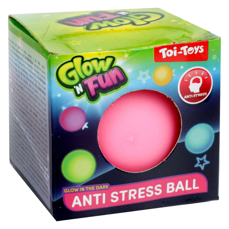 Toi-Toys glühen und lustige Anti-Stress-Ball leuchten im Dunkeln