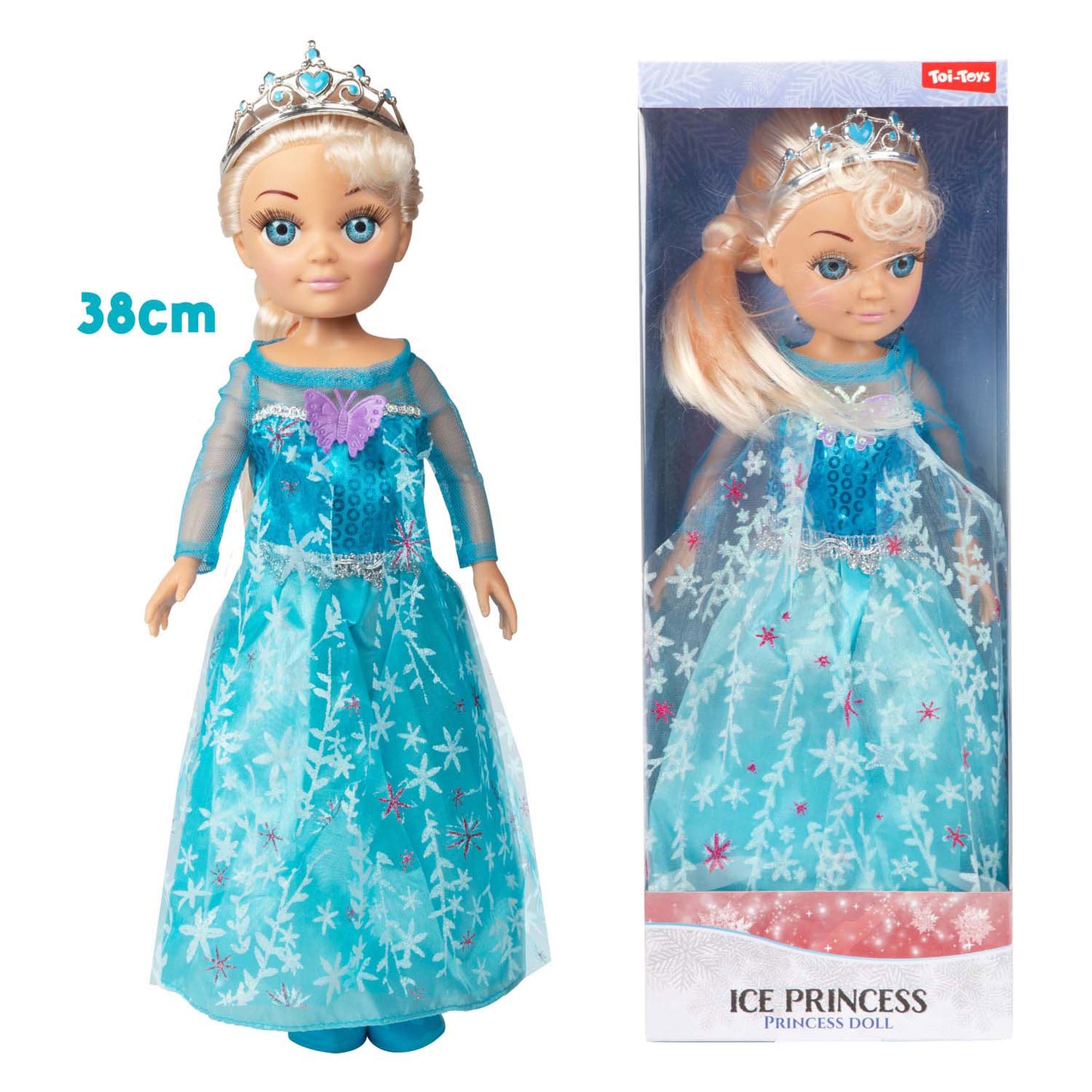 Toi-Toys Ice Princess Pop ijsprinses, 38 cm