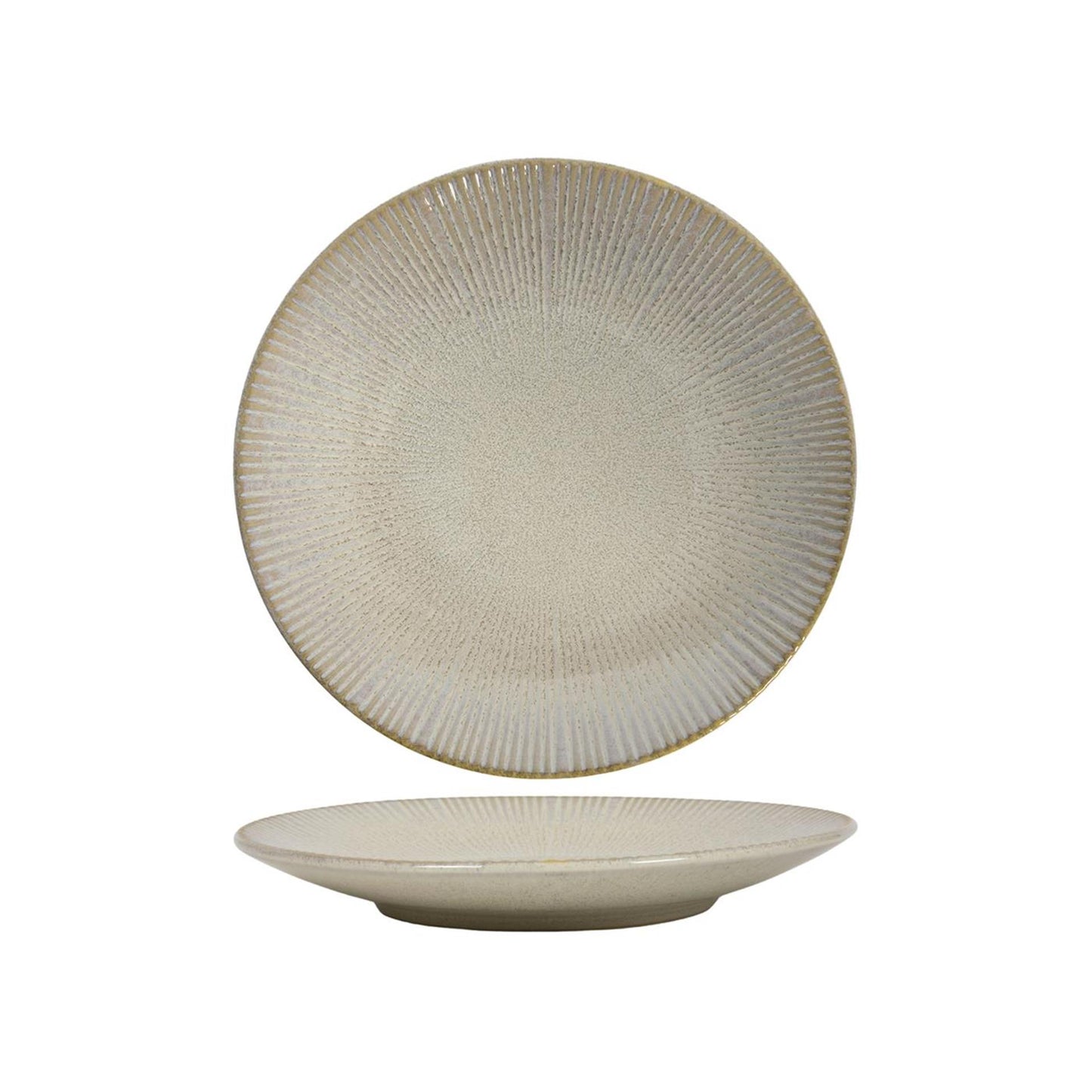 Frühstücksteller Linien ozeanbeige ø21cm
