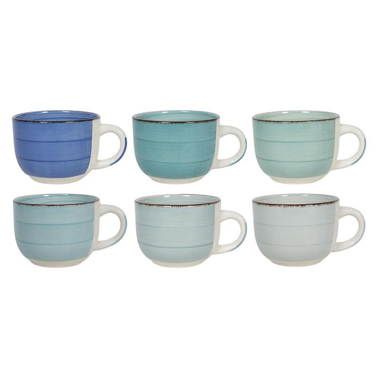 Svenska Living Kaffeebecher XL 500 ml blau, Schachtel mit 6 Stück