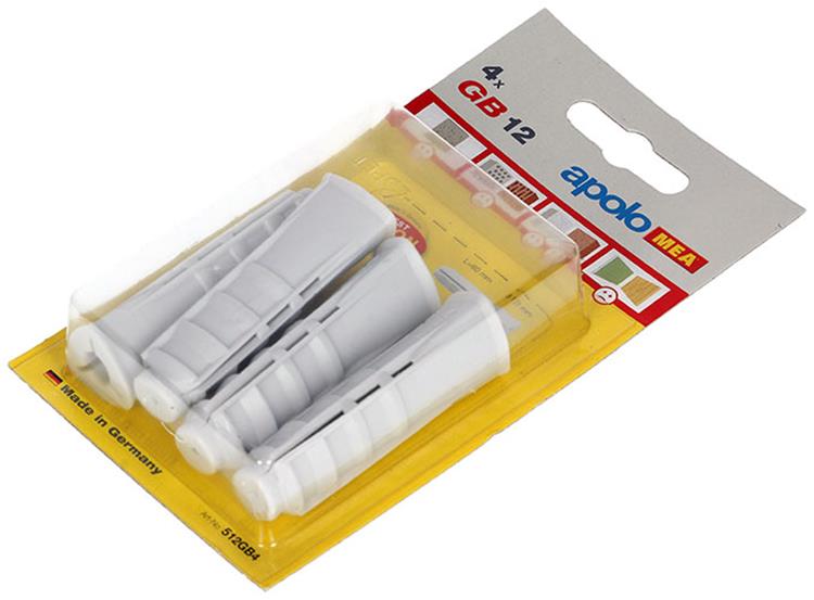 Celo 1047079 - Dübel für Porenbeton ø12x60mm GB 4 Stück | 1 Stk