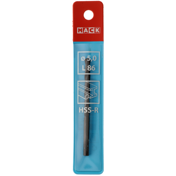 Mack 1018183 - Universalbohrer HSS R ø 5,0 x 86 mm | 5 Stück