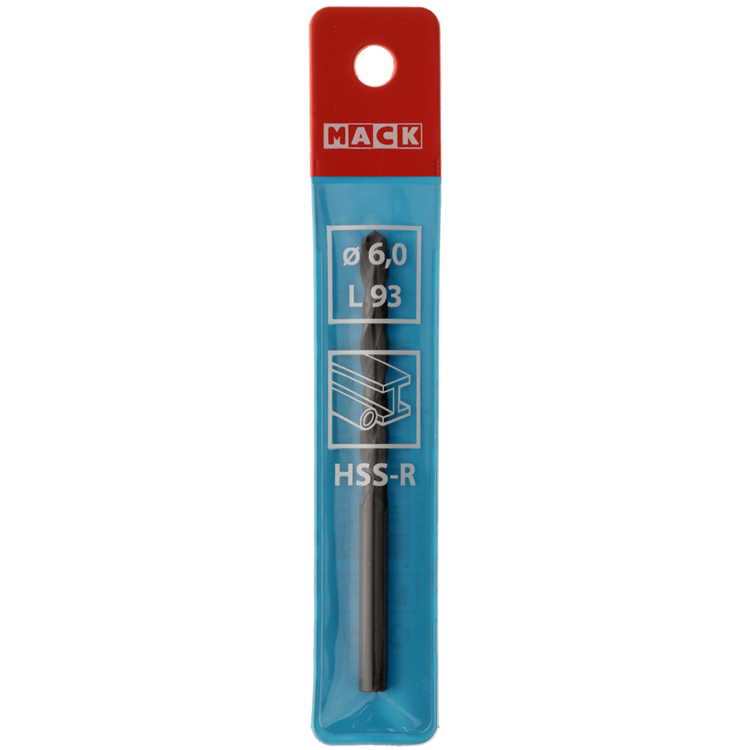 Mack 1018185 - Universalbohrer HSS R ø 6,0 x 93 mm | 5 Stück