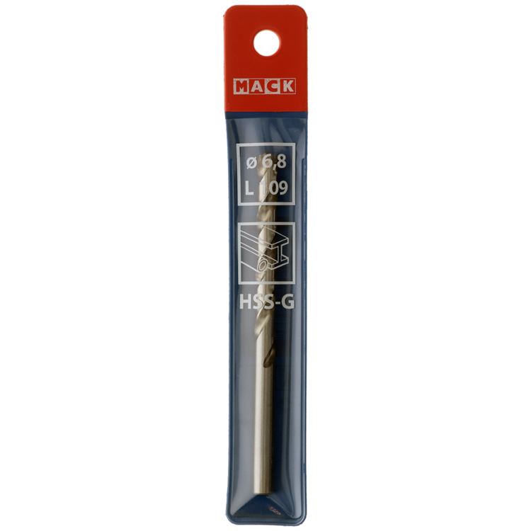 Mack 1018192 – Metallbohrer HSS G DIN 338 ø 6,8 x 109 mm | 5 Stück