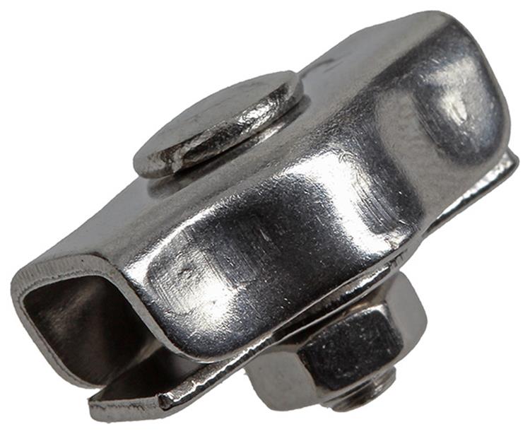 Mack 1008449 – 2 Stahldrahtklemmen 3 mm Simplex-Edelstahl | 10 Stück