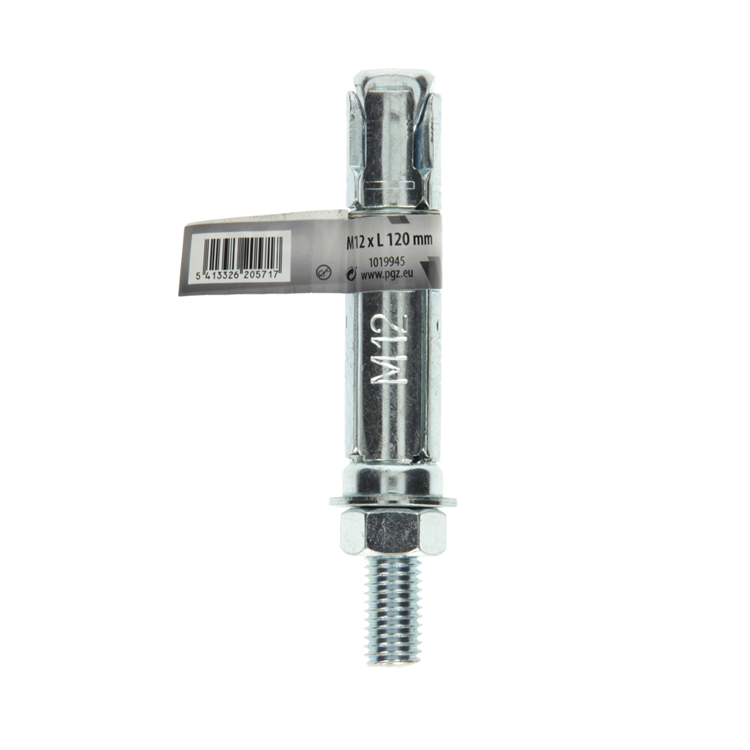 Mack 1019945 - Keilbolzen verzinkt 1 Stück M12 x 120 mm | 5 Stück