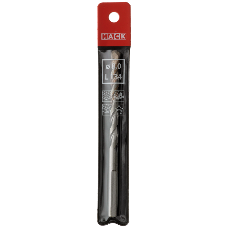 Mack 1018500 - Universal-Multibohrer ø 8,0 x 134 mm | 5 Stück