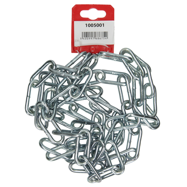 Mack 1005001 - Kettenglied lang DIN5685-1ø 5mm L 35mm 2m WWL 125 kg | 5 Stück